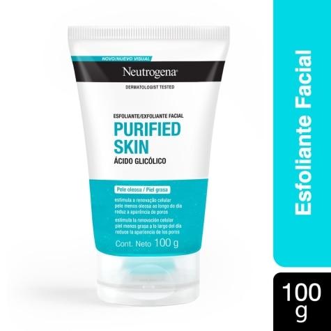 Gel de Limpeza Neutrogena Purified Skin Esfoliante Facial 100g - Imagem 2