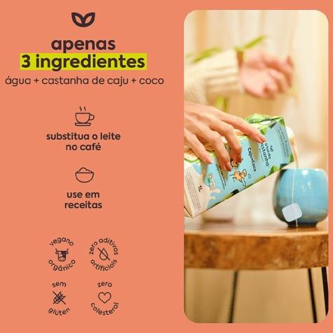 Bebida de Castanha de Caju e Leite de Coco A Tal da Castanha 1L - Imagem 2
