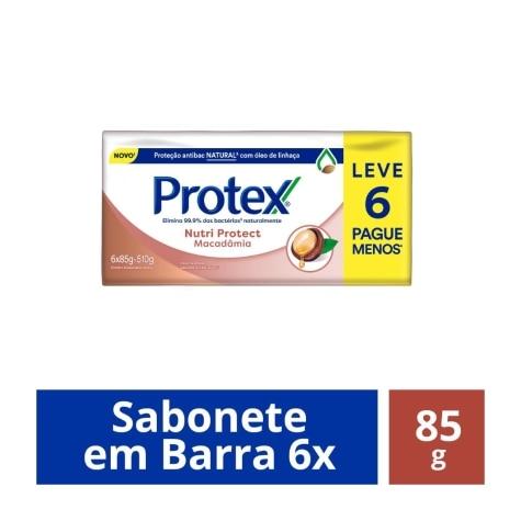Sabonete Antibacteriano Barra Protex Nutri Protect Macadâmia Leve 6 Pague Menos 85g - Imagem 1