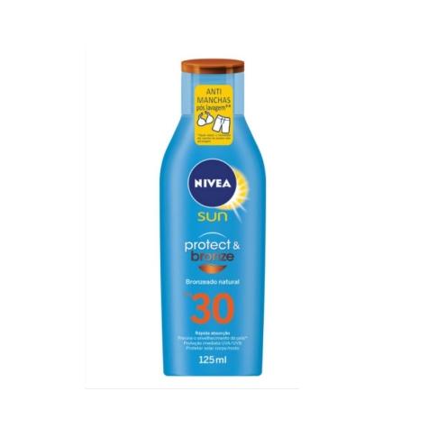 Protetor Solar Facial e Corporal Nivea Sun Protect & Bronze FPS30 125ml - Imagem 2