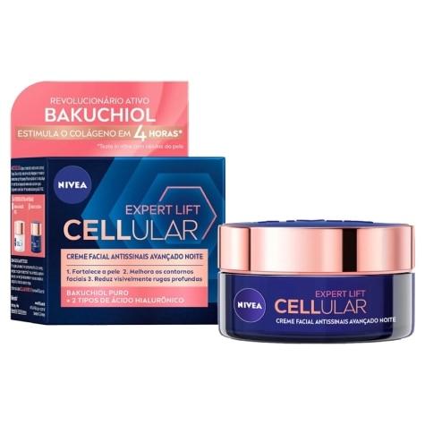 Creme Facial Antissinais Nivea Cellular Expert Lift Avançado Noite 50ml - Imagem 1