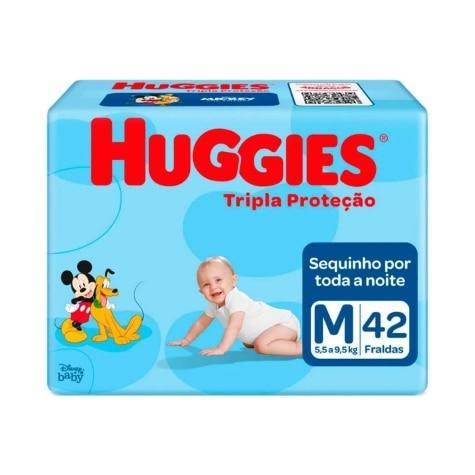 Fralda Huggies Tripla Proteção M 42 Unidades - Imagem 1