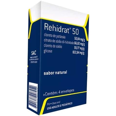 Rehidrat 50 Natural 4 Envelopes - Imagem 1