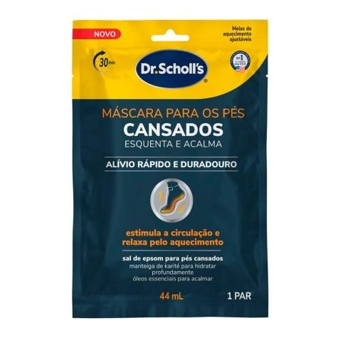 Máscara Para os Pés Cansados Dr Scholl's Esquenta e Acalma 1 Par - Imagem 2