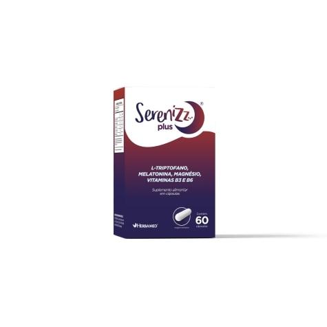 Serenizz Melatonina Plus 500mg Herbamed 60 Cápsulas - Imagem 1