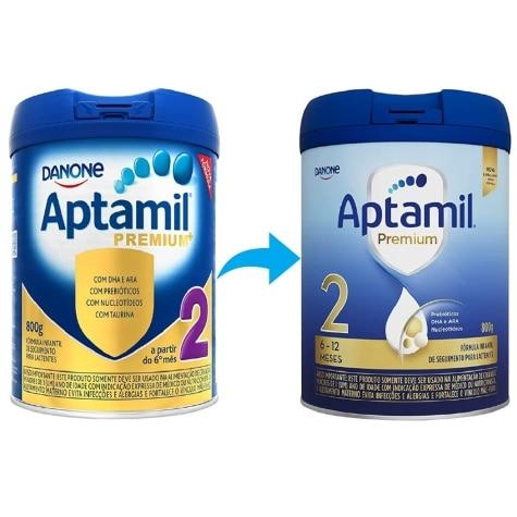 Fórmula Infantil Aptamil Premium 2 800g - Imagem 2