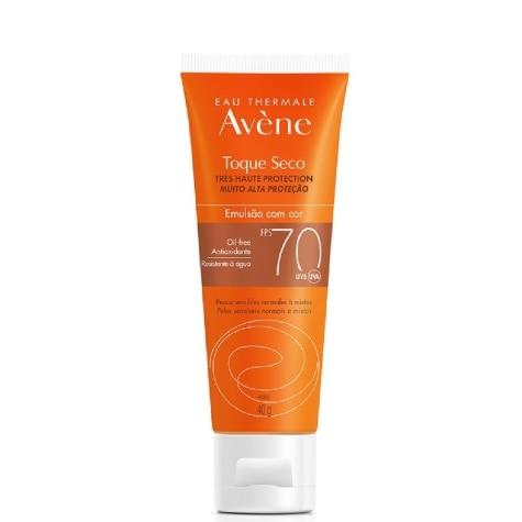 Protetor Solar Facial Avène Toque Seco FPS70 Emulsão Com Cor 40g - Imagem 1