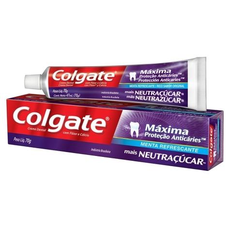 Creme Dental Colgate Máxima Proteção Anticáries + Neutraçucar 70g - Imagem 2