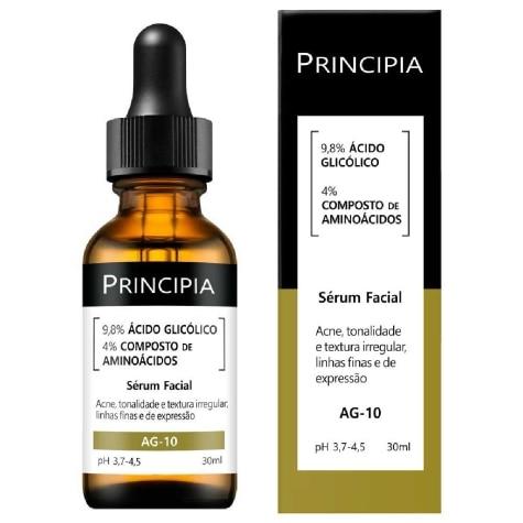 Sérum Facial Principia 9,8% Ácido Glicólico + 4% Aminoácidos Ag-10 30ml - Imagem 1