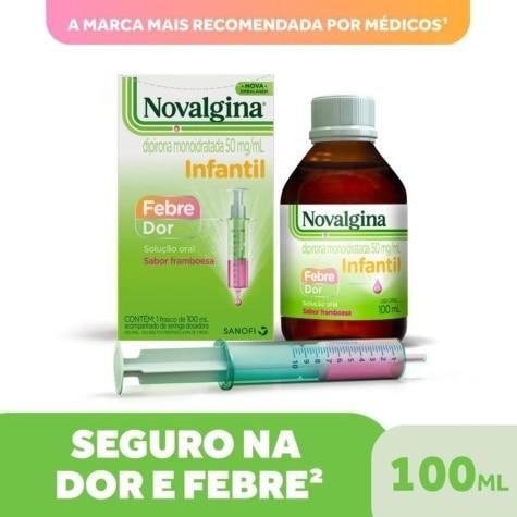 Novalgina 50mg Solução Oral Sabor Framboesa 100ml - Imagem 3