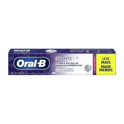 Creme Dental Oral-B 3D White Brilliant Fresh 140g Leve mais Pague menos - Imagem 5