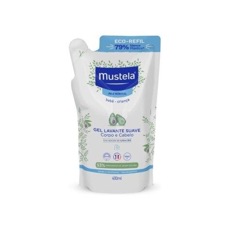 Gel Lavante Suave Mustela Pele Normal Refil 400ml - Imagem 1