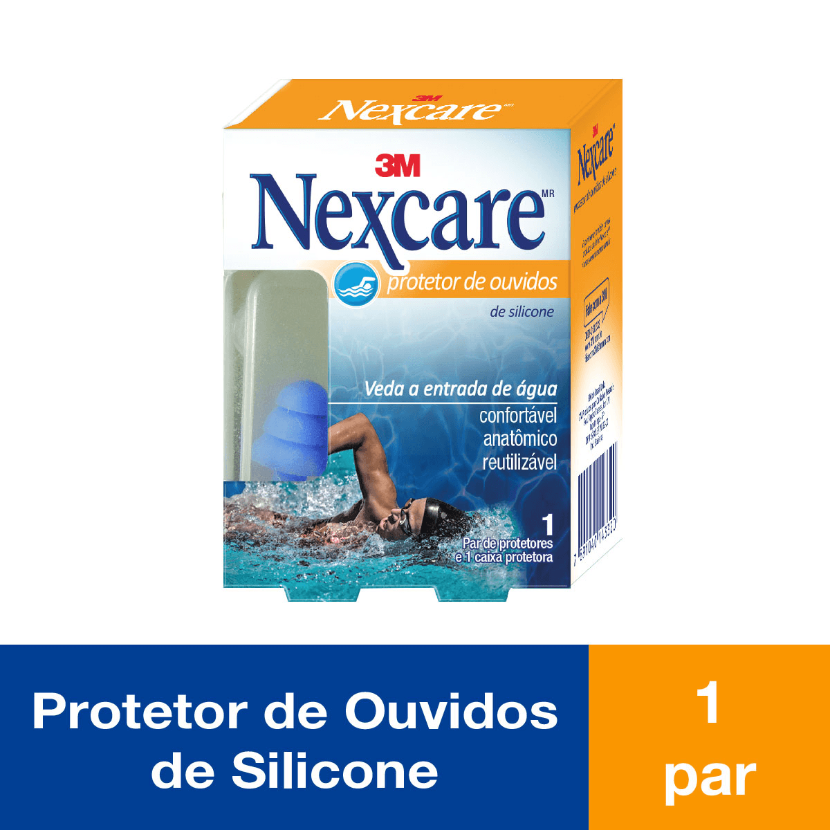 Protetor de Ouvido Nexcare Silicone com 2 Unidades - Imagem 2