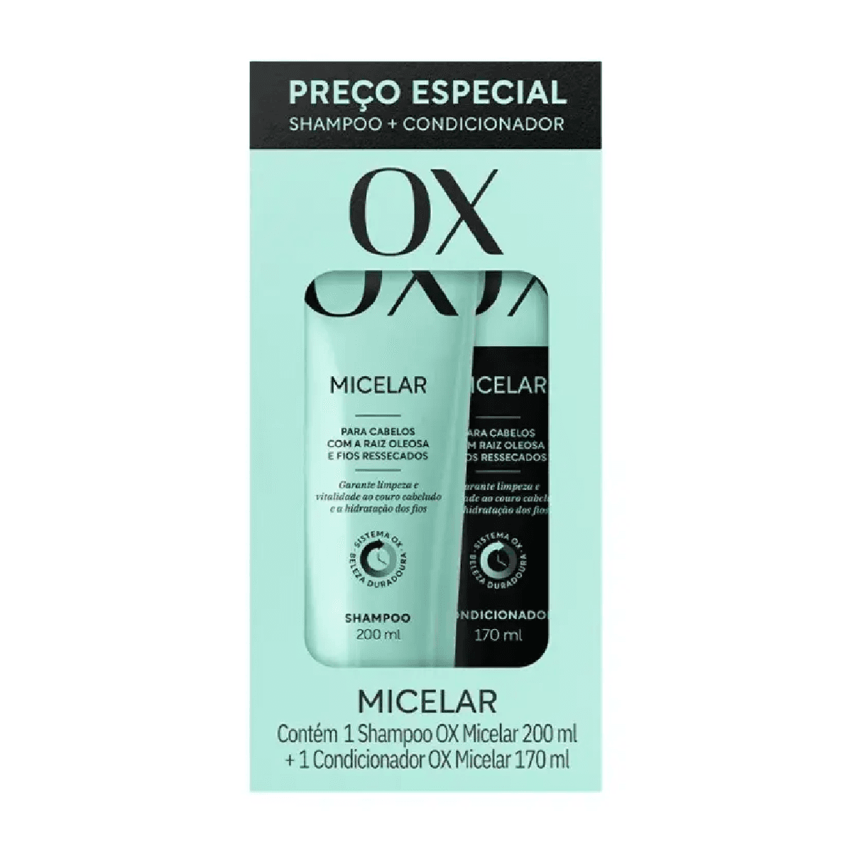 Kit OX Micelar Shampoo 200ml + Condicionador 170ml - Imagem 1
