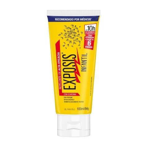 Repelente Gel Exposis Infantil Sem Perfume 100ml - Imagem 1