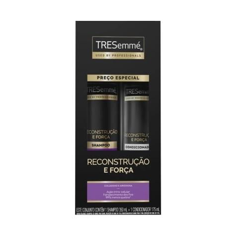 Kit Tresemmé Reconstrução e Força Cabelo Quebradiço Shampoo 350ml + Condicionador 175ml - Imagem 1