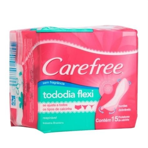 Protetor Diário Tododia Flexi Carefree sem Perfume 15 Unidades - Imagem 1