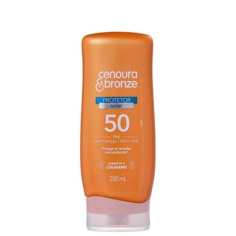 Protetor Solar Facial e Corporal Cenoura & Bronze FPS50 200ml - Imagem 2