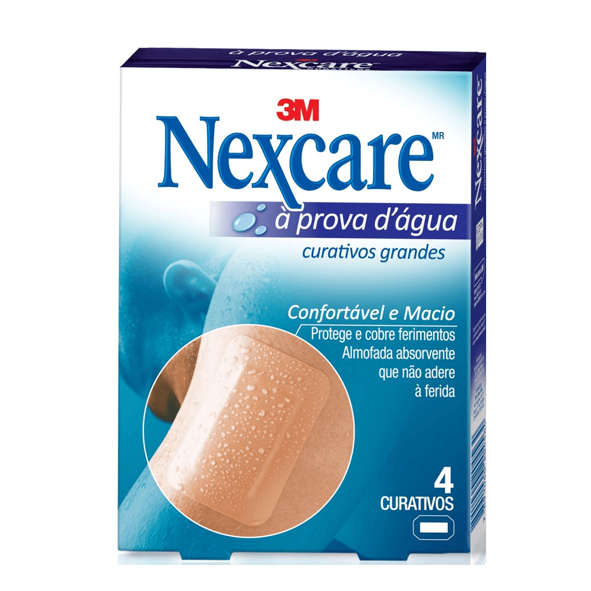 Curativo Nexcare À Prova D'água Grande 4 Unidades - Imagem 1