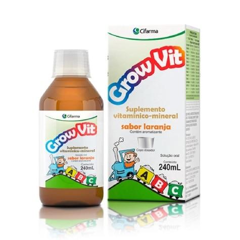 Grow Vit Sabor Laranja 240ml - Imagem 2