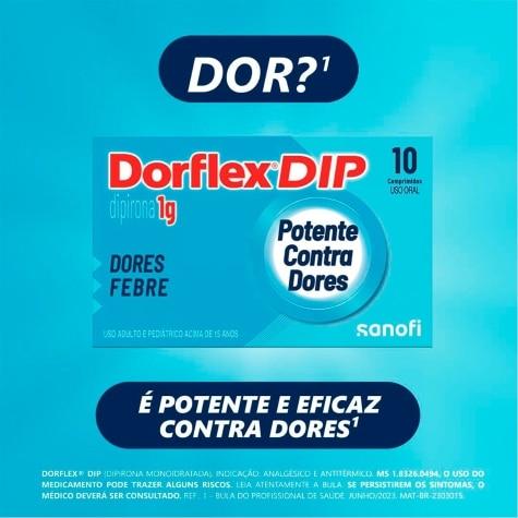 Dorflex DIP Dipirona Analgésico e Relaxante Muscular 1g 10 Comprimidos - Imagem 3