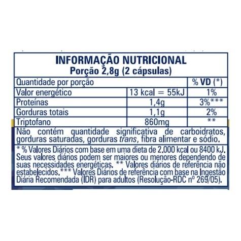 Triptofano 860mg Catarinense 60 Cápsulas - Imagem 3
