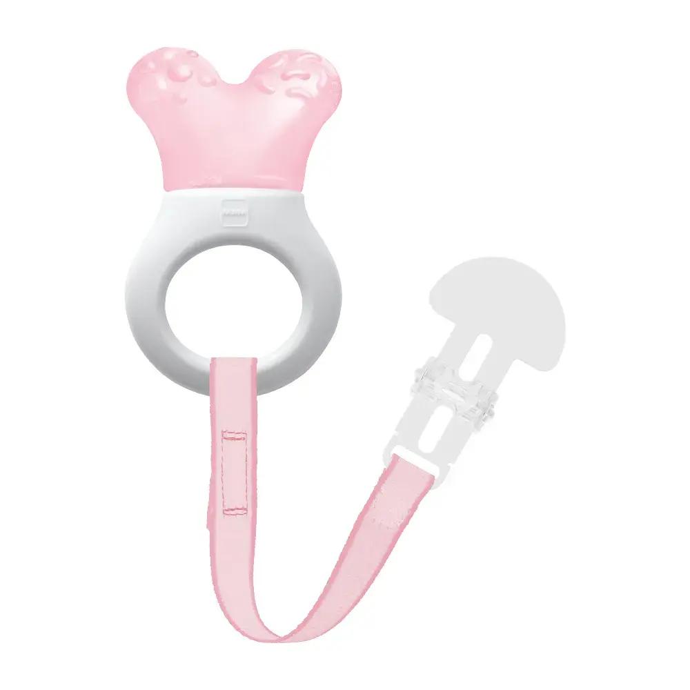 Mordedor MAM Mini Cooler com Clip Rosa - Imagem 1