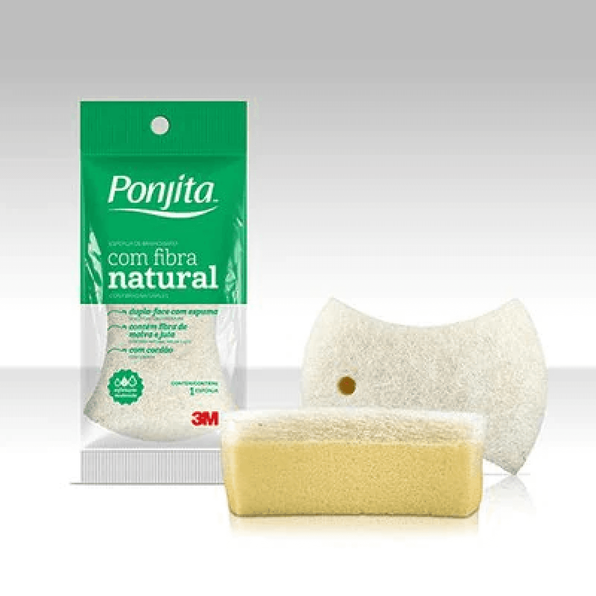 Esponja de Banho Ponjita Fibra Natural - Imagem 3