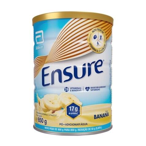 Suplemento Alimentar Ensure Sabor Banana 850g - Imagem 1