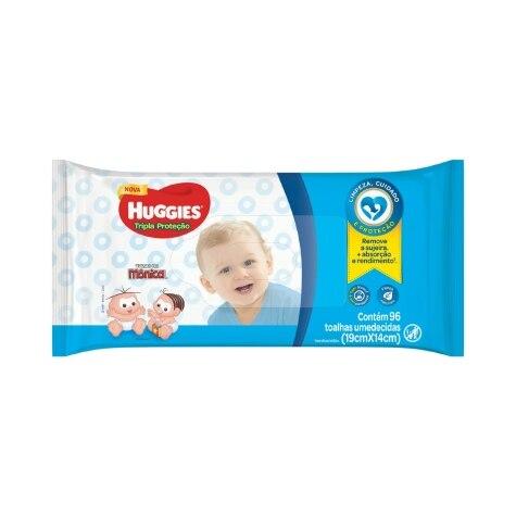 Toalhas Umedecidas Huggies Tripla Proteção 96 Unidades - Imagem 1