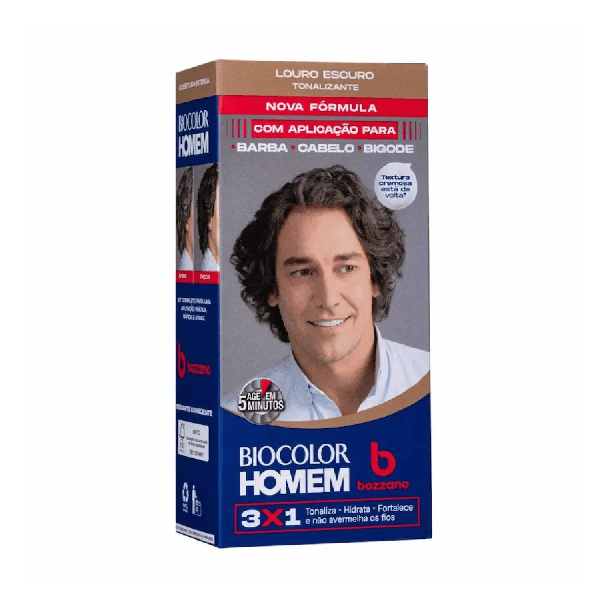 Tonalizante de Cabelo Biocolor Homem Bozzano - Louro Escuro