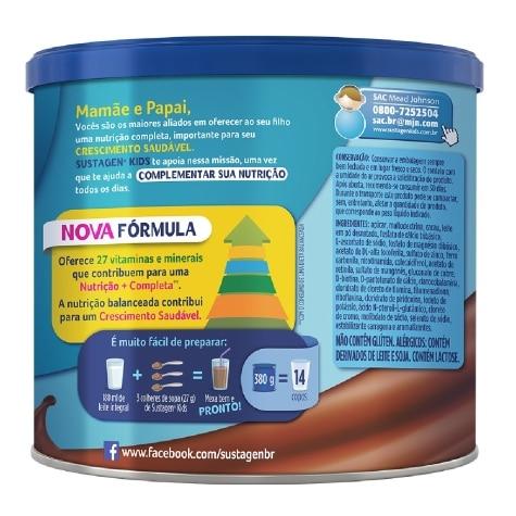 Complemento Alimentar Sustagen Kids Sabor Chocolate 380g - Imagem 3