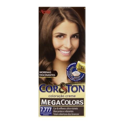 Tintura Cor&ton Niely Mega Colors 7.777 Louro Marrom Intenso 135g - Imagem 2