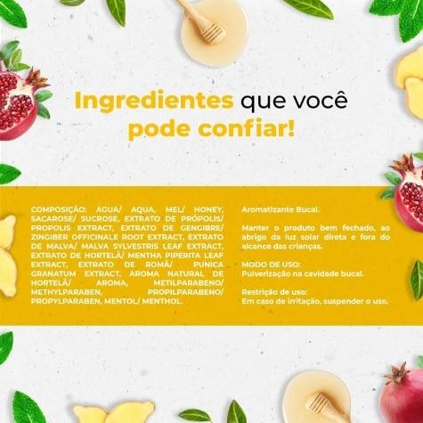 Valda Spray Fresh Sabor Própolis, Gengibre, Menta e Romã 35ml - Imagem 4