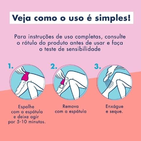 Depilatório Corporal Creme Veet Pure & Fresh Pele Delicada 200ml - Imagem 3