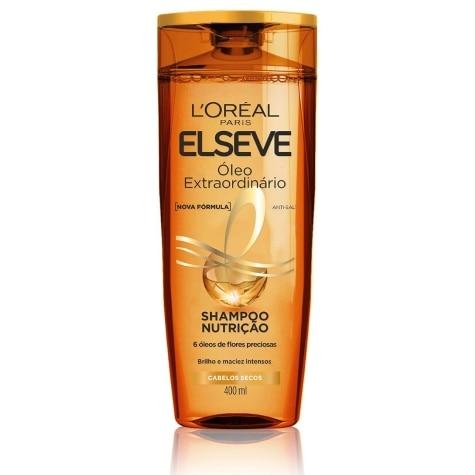 Shampoo Elseve Óleo Extraordinário Nutrição Cabelo Seco 400ml - Imagem 1