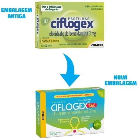 Ciflogex Menta e Limão Diet 3mg 12 Pastilhas - Imagem 2