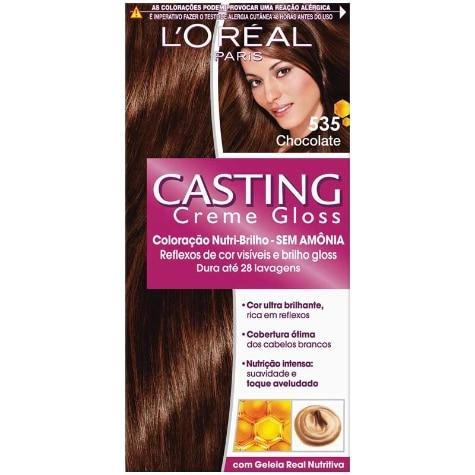 Tintura Casting Creme Gloss L’Oréal Paris Sem Amônia 535 Chocolate 145ml - Imagem 1