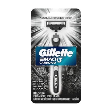 Aparelho de Barbear Gillette Mach3 Carbono - Imagem 1