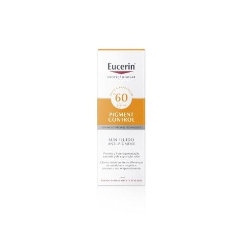 Protetor Solar Facial Eucerin Pigment Control FPS60 Fluido Incolor 50ml - Imagem 1