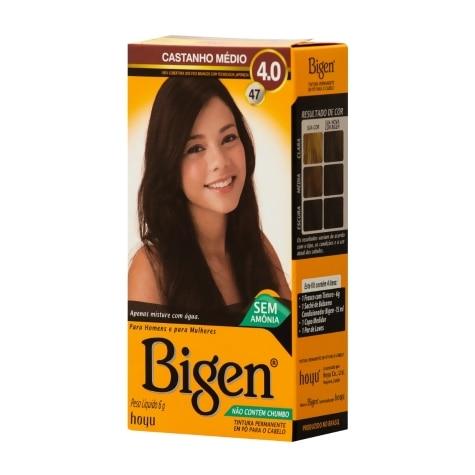 Tintura Bigen Cless em Pó 47 Castanho Médio 45g - Imagem 1