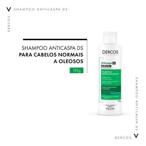 Shampoo Dercos Anticaspa DS Vichy Cabelo Normal a Oleoso 125g - Imagem 2
