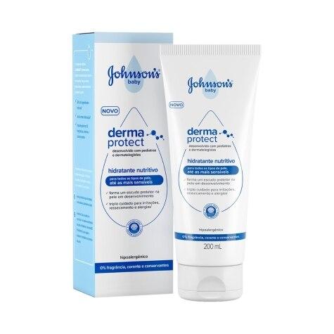 Hidratante Nutritivo Johnson's Baby Derma Protect 200ml - Imagem 1