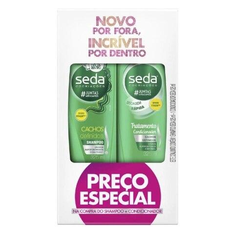 Kit Shampoo + Condicionador Seda Cachos Definidos 325ml cada - Imagem 1