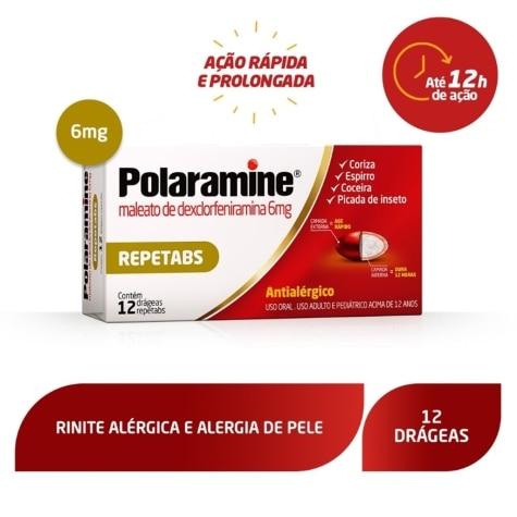 Polaramine Reptabs 6mg 12 Drágeas - Imagem 2