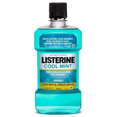 Enxaguante Bucal Listerine Cool Mint Hortelã Leve mais Pague menos 500ml - Imagem 1