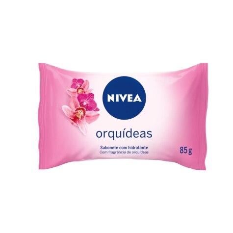 Sabonete de Glicerina Barra Nivea Orquídeas & Óleos Essenciais 85g - Imagem 1