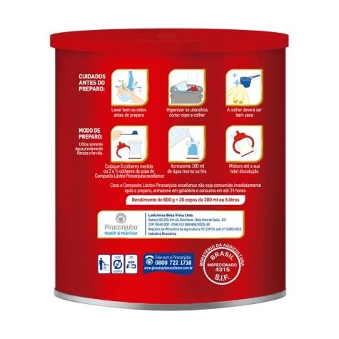 Composto Lácteo Piracanjuba Excellence 800g - Imagem 2
