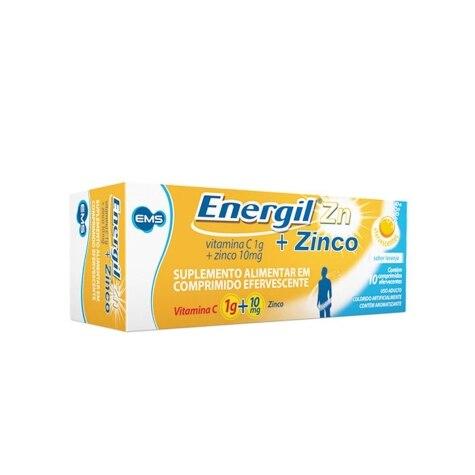 Energil Zinco 1g + 10mg 10 Comprimidos Efervescentes - Imagem 1