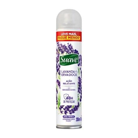 Desodorante Aerosol Suave Lavanda e Erva Doce 48h 200ml - Imagem 1